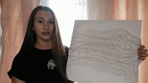 КАРТИНА С ДРАПИРОВКОЙ И ПОТАЛЬЮ / текстурное панно / wall fabric art