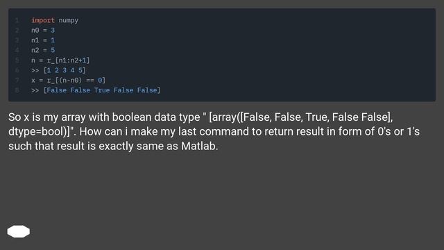 Converting matlab program to equivalent python code смотреть онлайн