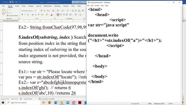String object Methods in JavaScript || JavaScript Tutorial for Beginners