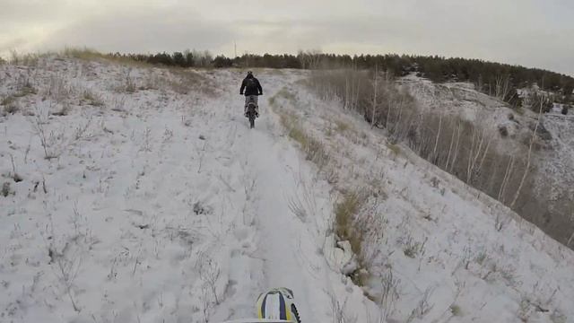 Эндуро по снегу без шипов смотреть онлайн