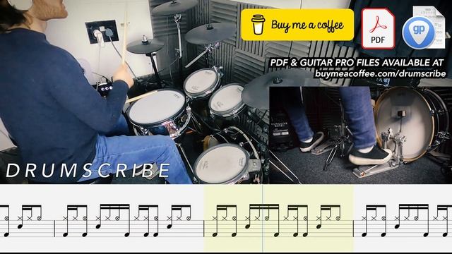Don't Speak - No Doubt | Drum SCORE Sheet Music Play-Along | DRUMSCRIBE смотреть онлайн