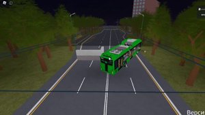 Roblox! Поездка на троллейбусе БКМ 32100D