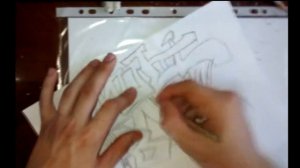 Рисуем на бумаге простым карандашом_#1. Граффити. (Draw on paper with a simple pencil graffiti).