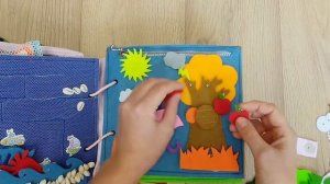 Развивающая книжка из фетра. Шаблоны.