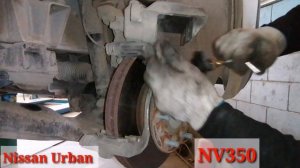 Nissan Urban, How to Replace Brake Pads Front Nissan Urban NV350