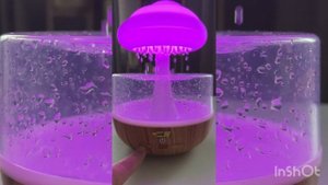 Мягкий RGB ночник, с функцией увлажнения воздуха «Дождевое облако»