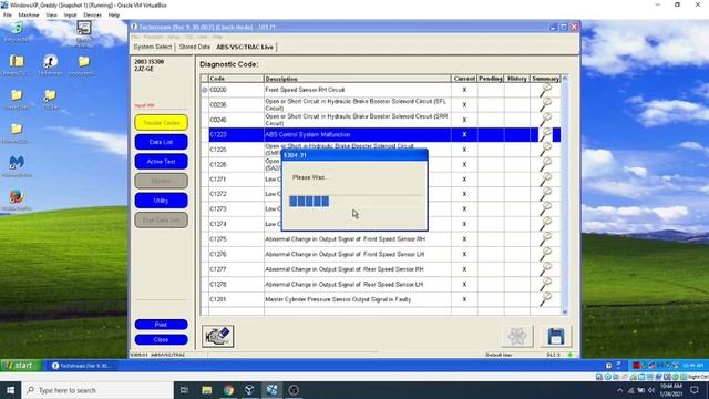 TechStream with Windows 10. Finding ABS codes on a Lexus