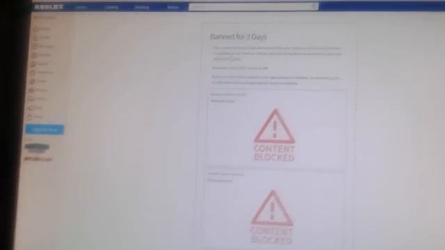 Banned for 3 days on roblox смотреть онлайн