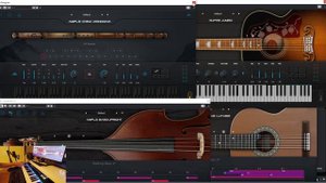 Ample Sound Quick Demo ft Dongxiao, Guitar SJ, Guitar L and Bass Upright