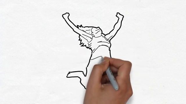 Happy Woman Drawing Sketch - How to draw a happy woman sketch | Happy Woman Pose смотреть онлайн