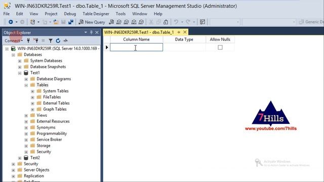 SQL Server In Telugu | SQL Create Statement In telugu