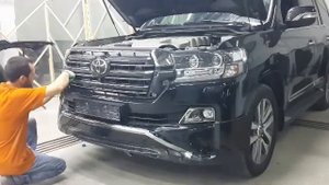 Замена губа бампера Land Cruiser двухсотка