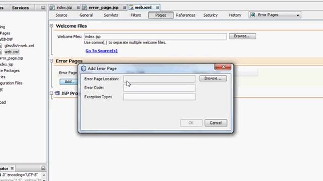 Error handling java web application tutorial