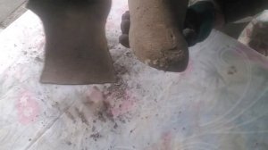 Сапожок из бетона. Декор для сада. DIY.  Decorative concrete boot.