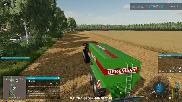 FS-22. Обновление CoursePlay 7.1.1.2. Разгрузка комбайна смотреть онлайн