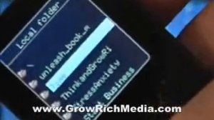 MP3 player - how to play preloaded audio books.