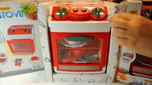 Игрушечная печка с посудкой 6016