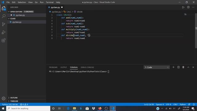 Python 3 Basics Tutorial #19 using classes