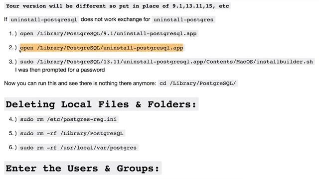 HOW TO UNINSTALL PostgreSQL on MAC using Terminal | Complete PSQL Uninstall Mac Re-Upload смотреть онлайн