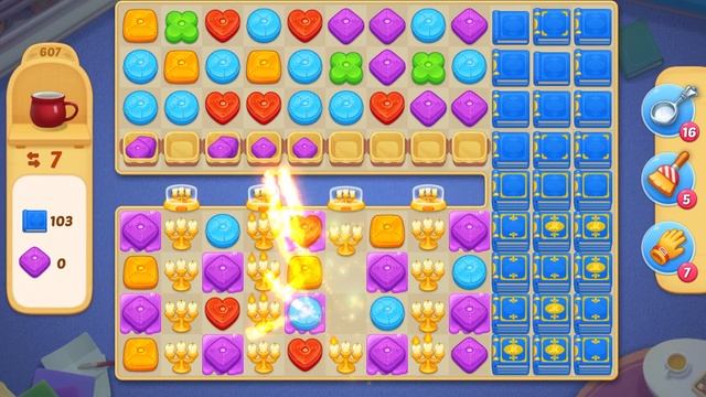 Walkthrough MATCHINGTON MANSION Level 607 / NO BOOSTERS смотреть онлайн