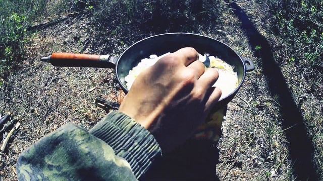 Яичница с гранатом Азербайджанская кухня "Нар Нумру" ASMR