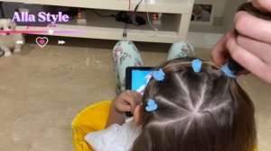 Причёска с резинками. Быстрая причёска. Идеи причёсок с резинками.