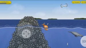 Играю за оранжевую рыбу которая ест и растёт 1 часть