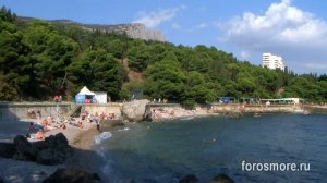 Форос. Детский пляж и Форосский парк выше него. forosmore.ru