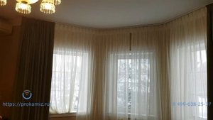 Эркерный электрокарниз от prokarniz