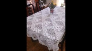 Филейное вязание, скатерти крючком: идеи. Подборка № 89 [Вязание. 1000 и 1 узор]