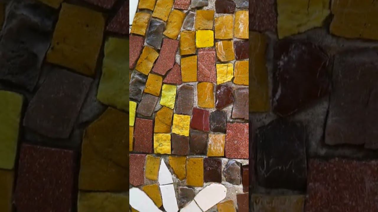 Mosaics of the abandoned Yubileyny camp #shorts