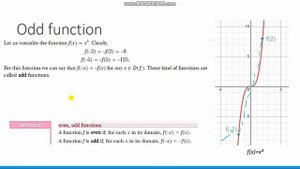 Четные и нечетные функции (часть первая)