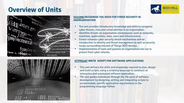 Box Hill Institute - Certificate IV in Cyber Security , 2020 Course Information Webinar смотреть онлайн