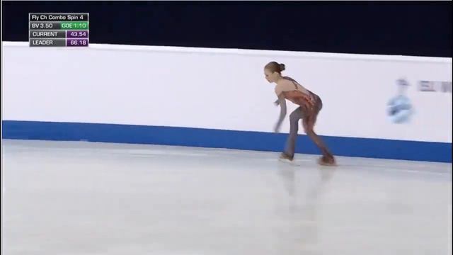 Александра Трусова ПП, юниорский ЧМ по фигурному катанию в Загребе