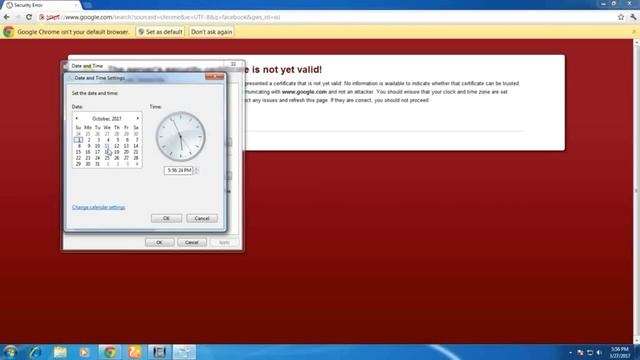 How to fix sever security certificate is not yet valid смотреть онлайн
