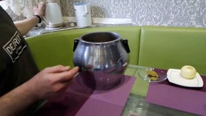 Свиной желудок, фаршированный ливером.