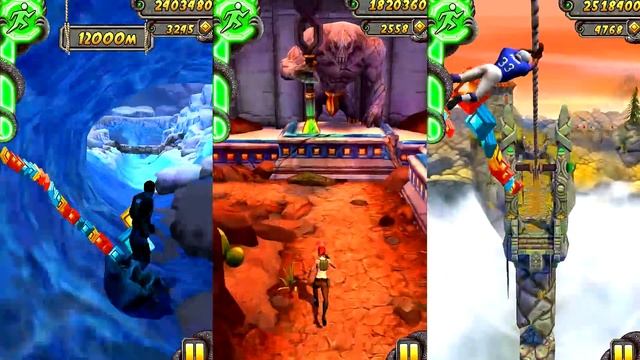 Temple Run 2 Frozen Shadows VS Blazing Sands VS Sky Summit Android Gameplay HD #4 смотреть онлайн