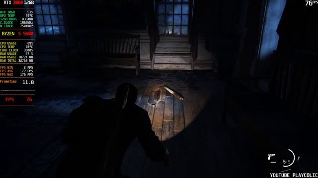 The Last of Us Part I : RTX 3060 12GB + AMD Ryzen 5 5500 (1080P Ultra Graphics DLSS OFF/ON ) смотреть онлайн