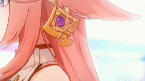 Кицуне лисица/Kitsune fox (Яэ мико/Yae miko)