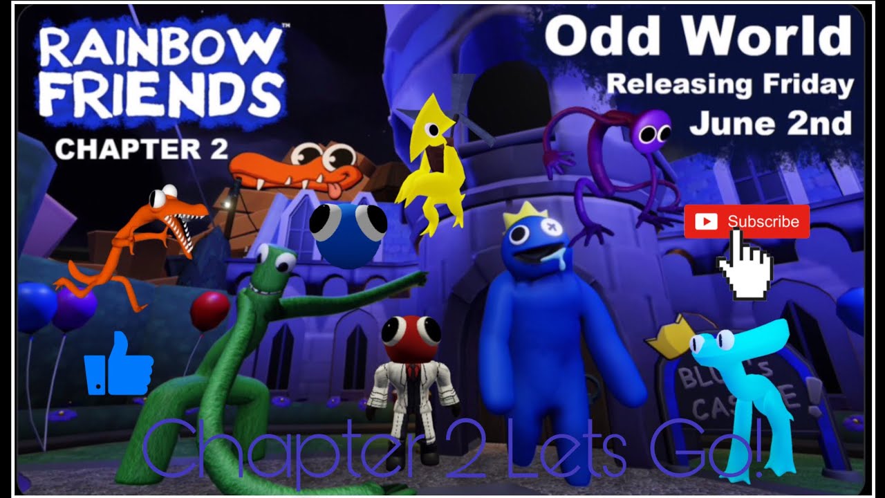 СЕГОДНЯ Я ВСТРЕТИЛ? РАДУЖНЫХ ДРУЗЕЙ? И ОНИ МЕНЯ ЧУТЬ НЕ СЪЕЛИ? В Rainbow Friends 2? HolarkGames смотреть онлайн