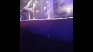 Dallon Weekes falling down on stage