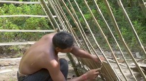 Хижина из бамбуковых пальмовых листьев