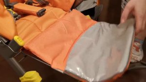 ОНЛАЙН ТРЕЙД.РУ Видеообзор на санки-коляска Ника детям 6 (Принт с ёжиком Оранжевый - Серый)