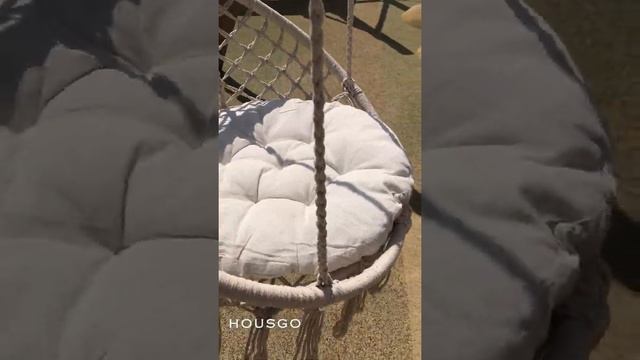 Качели подвесные садовые для дачи дома сада кресло гнездо макраме плетение уличный гамак для отдыха смотреть онлайн