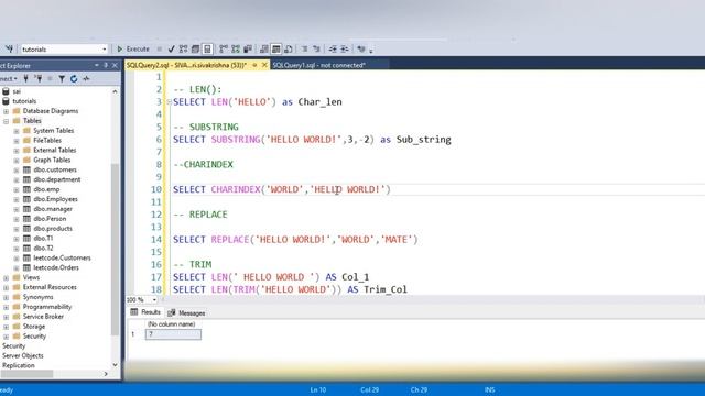 SQL String Functions In Telugu | String Functions in SQL | SQL Functions | SQL In Telugu | SQL