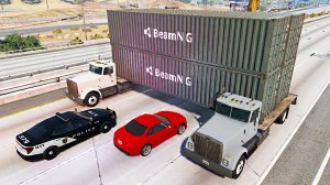 Полицейская погоня #1 - BeamNG Drive