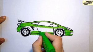 Как нарисовать ЛАМБОРГИНИ (Lamborghini) просто