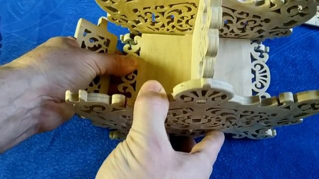Как изготовить шкатулку из дерева с прорезной резьбой.