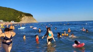 Пляж Архипо-Осиповки. Август.