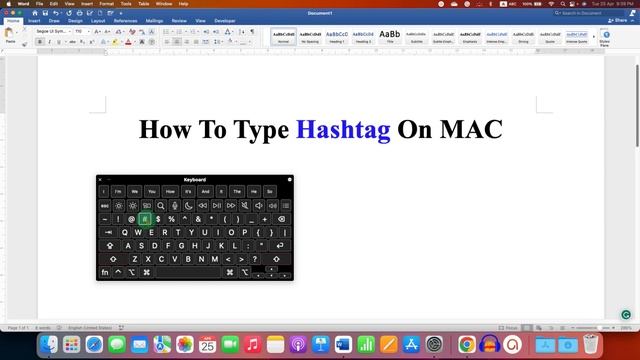 How to type Hashtag (#) on MAC Keyboard [ MacBook Air / Pro ] смотреть онлайн